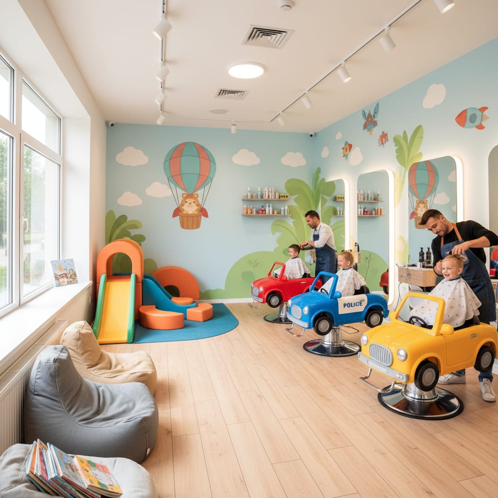 Interior Kiddos Salon